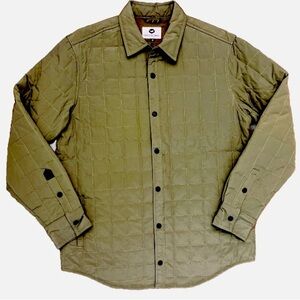 Fayettechill Thatcher Shirt Jacket Size XL Olive Green Utility Hipster Work NWT